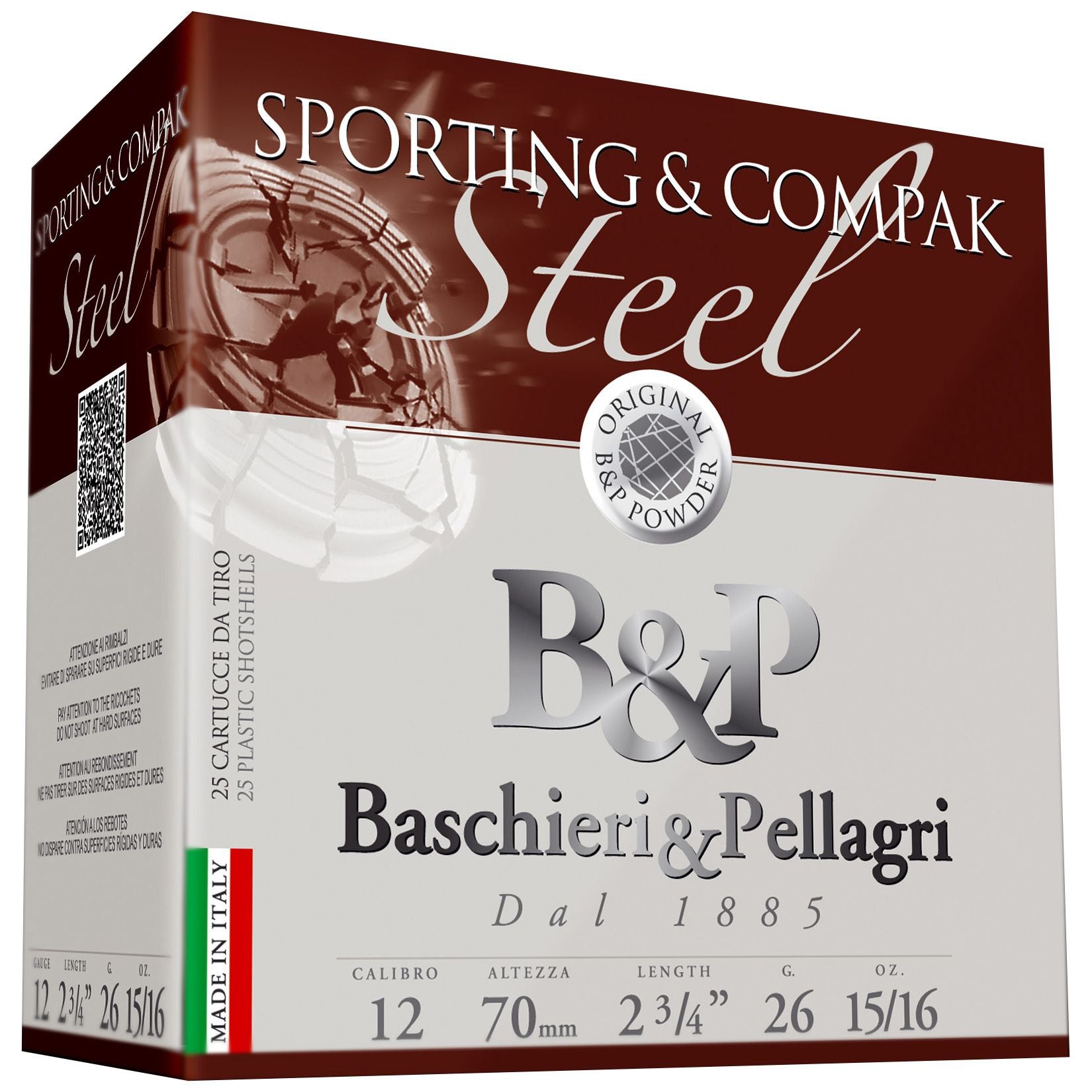 Sporting & Compak Steel 12g 2¾" 26gr #7